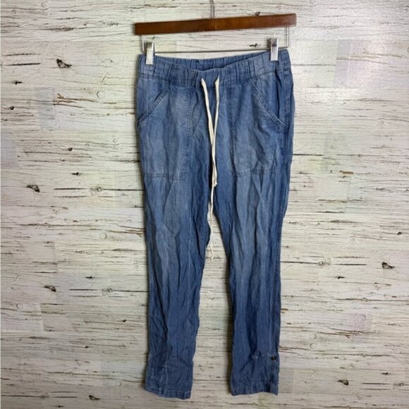 Splendid Blue Pants with Relaxed Fit and Drawstring Waist size xs - Picture 1 of 7
